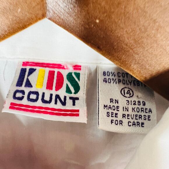 Vintage Kids Count Scottie Dog Sweater Blouse Combo Classic Red - 14 - Picture 5 of 5